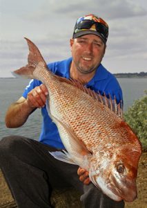 Daniel Stranger with a sample from his last week’s snapper catch.