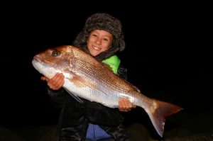 Red alert: Eleven year old Jordan with his 6.5 kg snapper from Corio Bay.