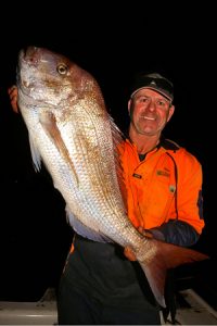 Stuart Scott with the 7.2 kg snapper he caught from Corio Bay last week.