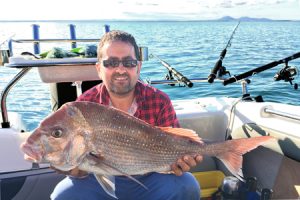 John Formosa with a 6 kg snapper taken near Point Henry (Picture: Cody Formosa).