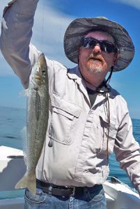 Lachie Wombell with a good sample of whiting off Portland (Picture: Bob McPherson).