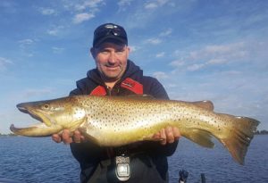 Trophy trout: Tim Beusmans 3.94 kg brown trout from Lake Purrumbete