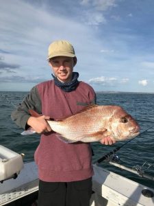  Brooklyn Erard with a nice snapper from Corio Bay.   